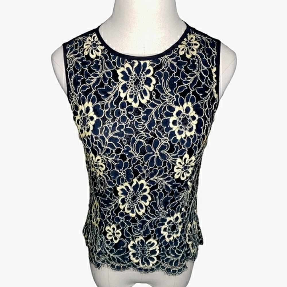 Vintage Scott Jessica McClintock Cropped Lacy Sparkly Scalloped Y2K Fairy Grunge